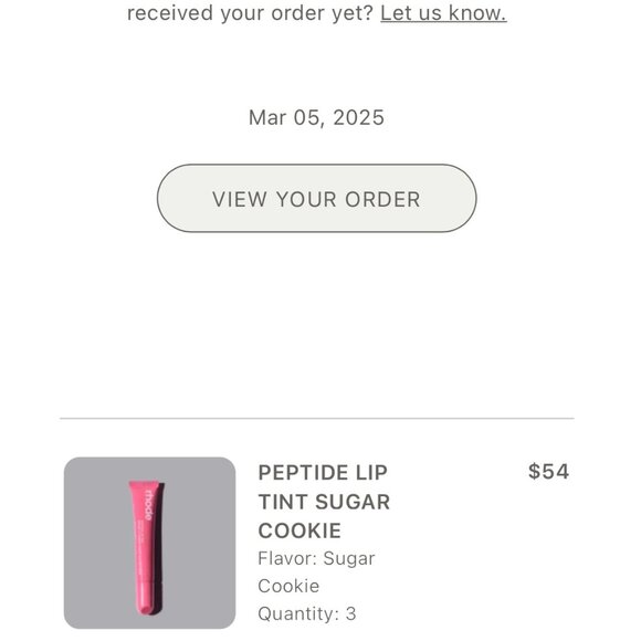 RHODE Peptide Lip Tint Sugar Cookie - Picture 2 of 3